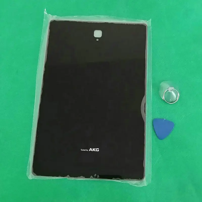 Czarna tylna szklana obudowa baterii tylna pokrywa zamienna do Samsung Galaxy Tab S4 10.5 SM-T830/T835