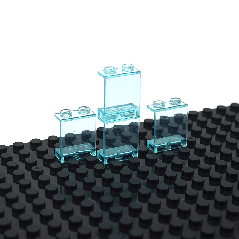 4215 87543 لوح شفاف زجاج منزل MOC مدينة الطوب أجزاء 1x2 1x4 إطار النافذة اللبنات البناء متوافق لعبة