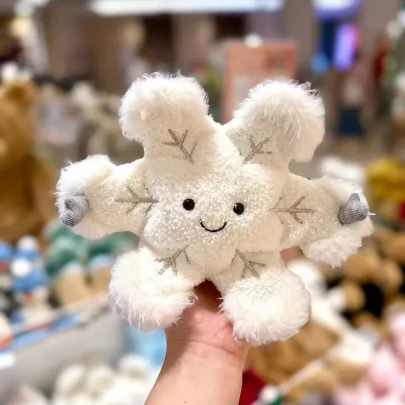 دمية عيد الميلاد دمية عيد الميلاد لطيفة ندفة الثلج رجل الثلج وسادة محشوة هدية زينة العطلة