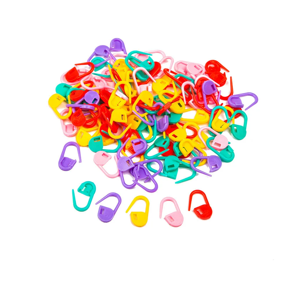 50/100/200pcs Handmade Knitting Tools Plastic Markers Sweater Yarn Crochet Locking Stitching DIY Accessories Wholesale