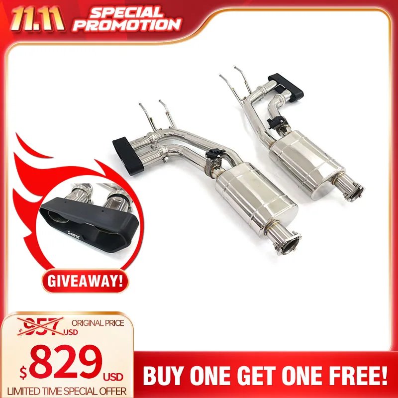 Limited Time Offer Catback and AK tips For Mercedes benz G500 G55 G63 W463/W464 Ouchi High performance exhaust accessories