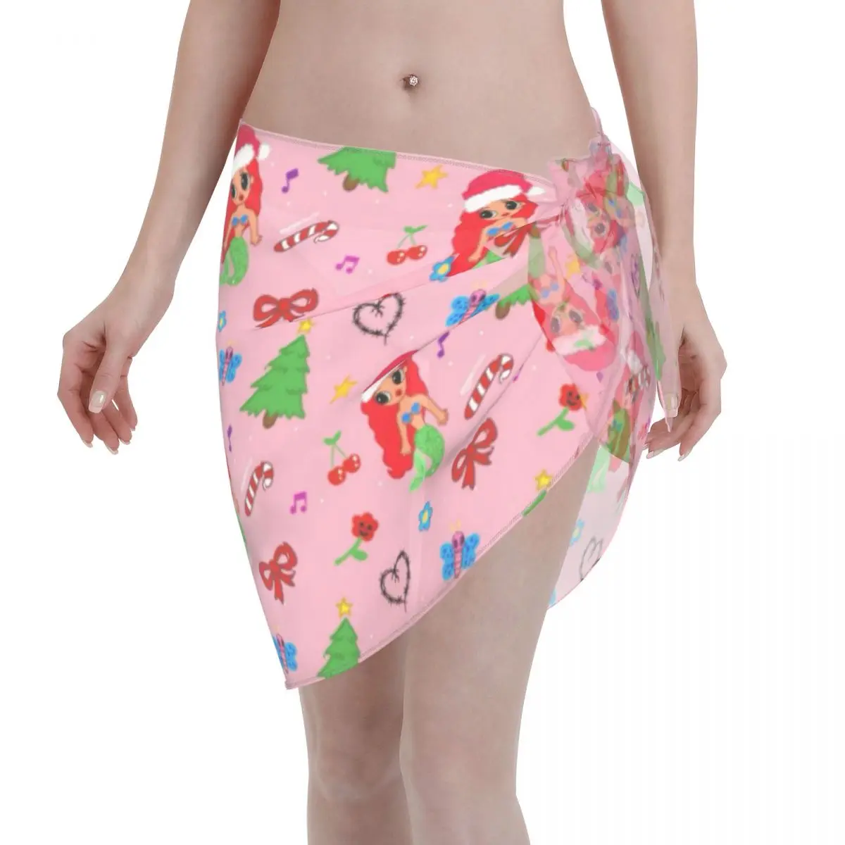 

Custom For Swimwear K-Karol Singer G Bichota Women Short Sarongs Beach Wrap Women Beach Bikini Wrap Sarongs Swimsuit Coverups