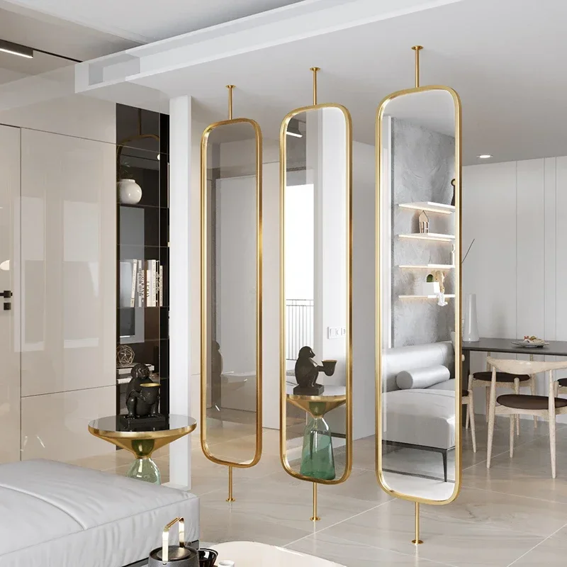 Full Body desk mirror Wall Mirrors Irregular Living Room nordicc Long Mirror Bathroom House Large Model Miroir Mural Room Decor