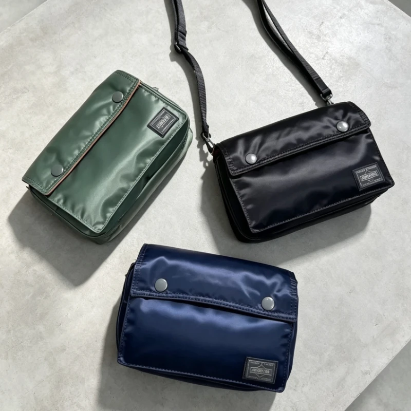 Porter Messenger Bag Nylon Crossbody Men Sling Bag Casual Lightweight Waist Fanny Pack Outdoor Sport Travel Phone Shoulder Purse
