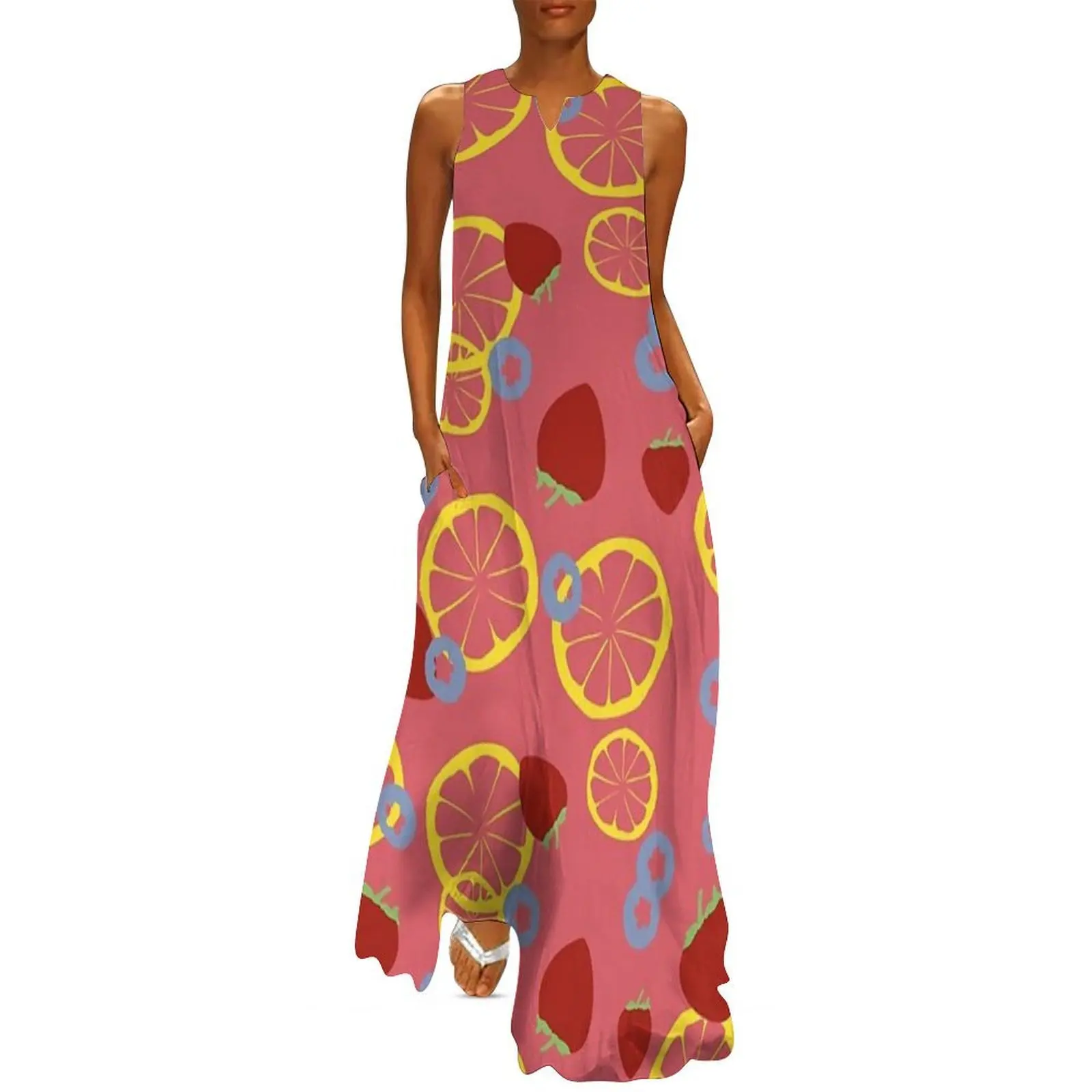 

Fruit Salad Long Dress dress party evening elegant luxury celebrity Woman dresses dresses ladies 2025 summer Women's clothing
