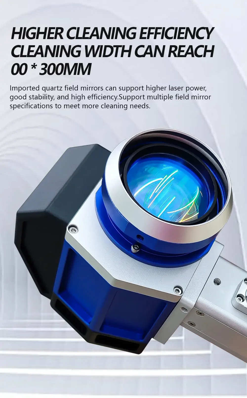 HJZ 100W JPT MOPA Mini Portable Trolley Case Handheld Fiber Laser Cleaning Machine lazer rust remover for wood Removal