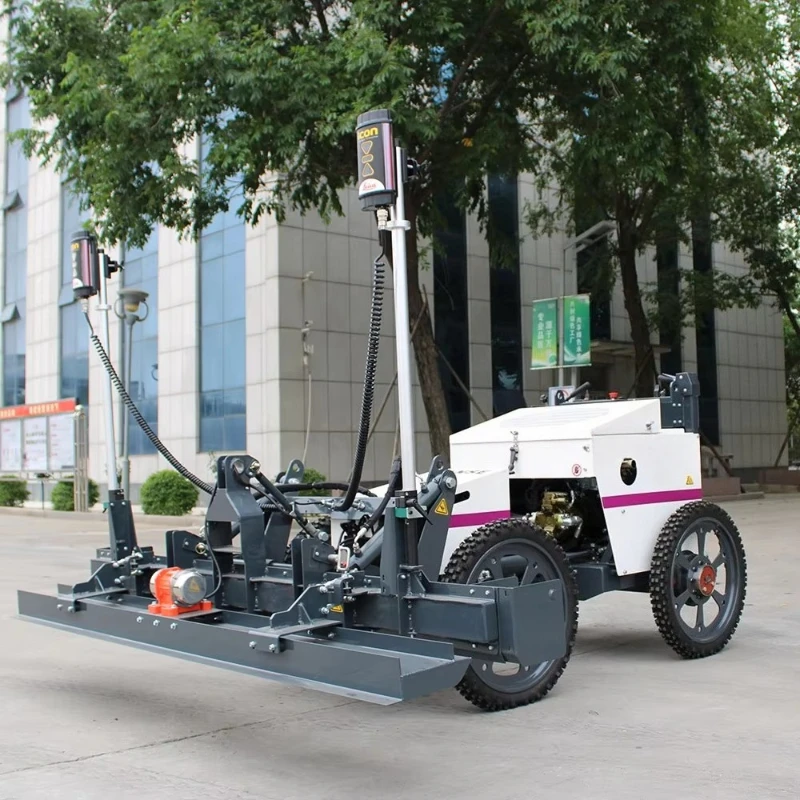 High-precision Laser Screed Machine, Walk-behind Automatic Hydraulic Vibratory Floor Screed Machine for Large-area Concrete.