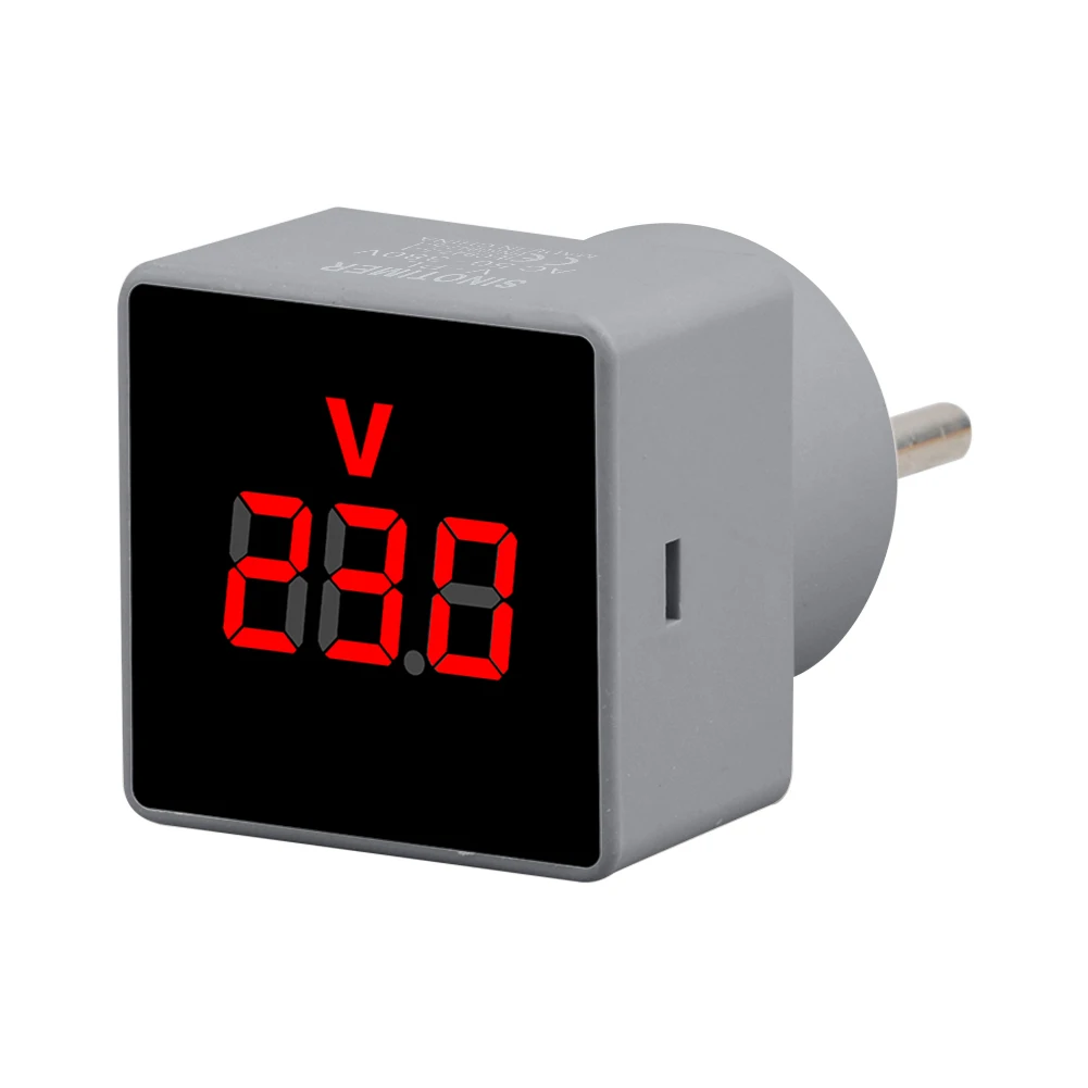Digital Multimeter Voltage Meter EU Plug AC 50-380V Voltmeter Panel Backlight Voltage Measuring Monitor for Home Office Industry