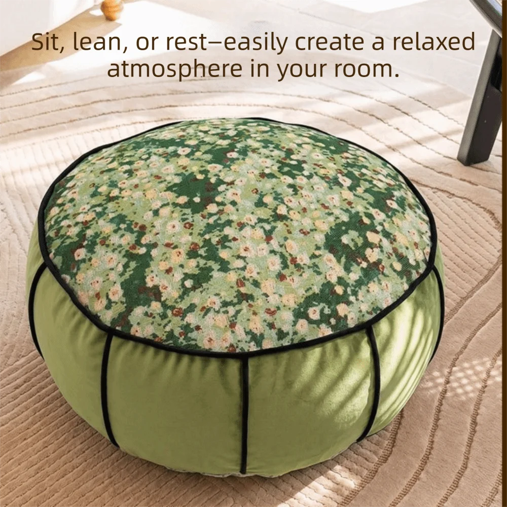 Jacquard Fabric Lazy Cushion Washable Warm and Cozy Home Seat Cushion 10 Colors Available Non-slip Bottom Home Cushion