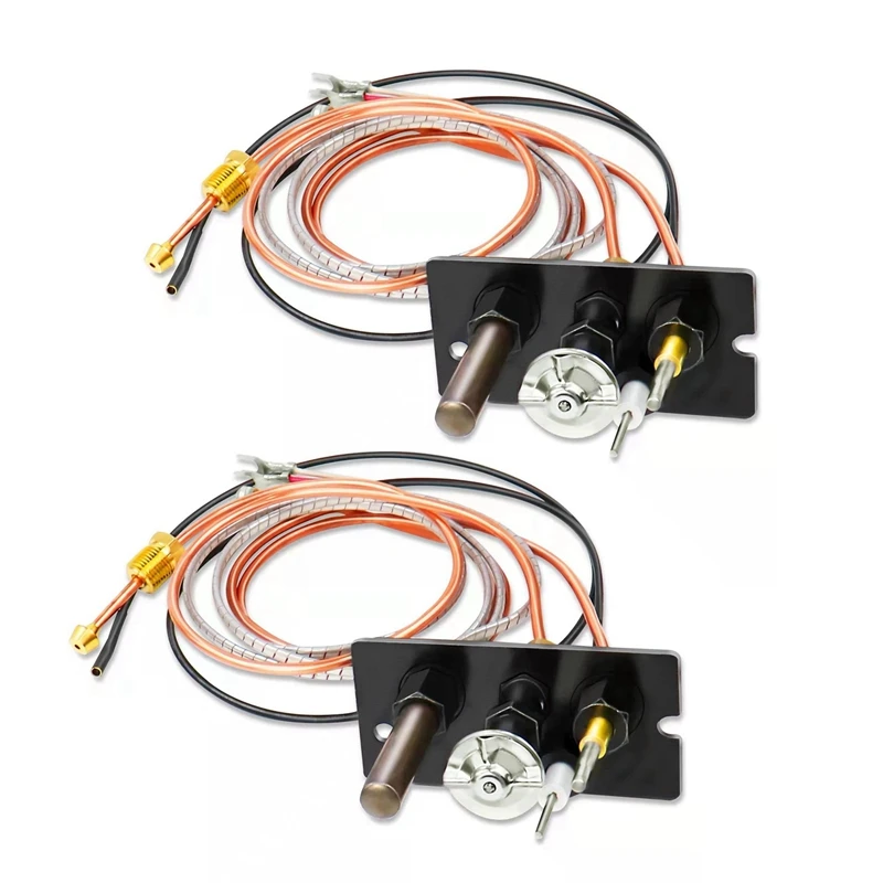 

Hot 2X Propane & Natural Gas Fireplace Pilot Assembly Include Pilot Tube, Thermocouple And Ignitor Wire Used For Fireplaces