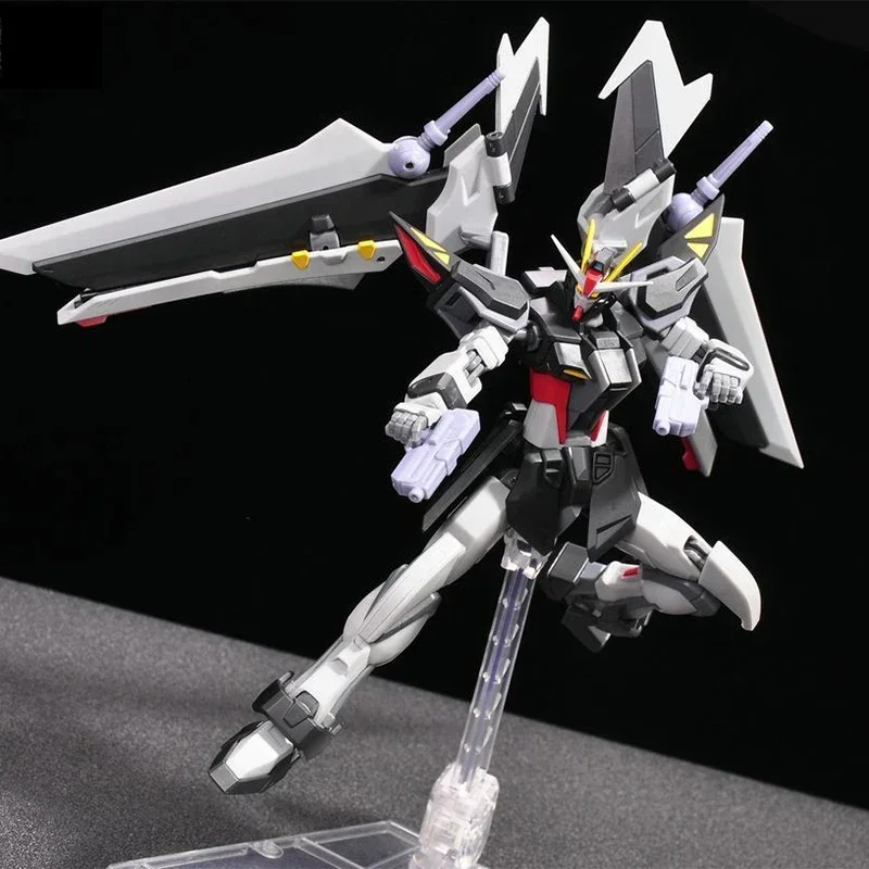 Bandai-Figurines d'action Anime pour garçons et filles, GUNDAM, ROBOTSERIESSTRIKE, GAT-X105E noire, Jouets de Noël pour enfants, Authentique, Original