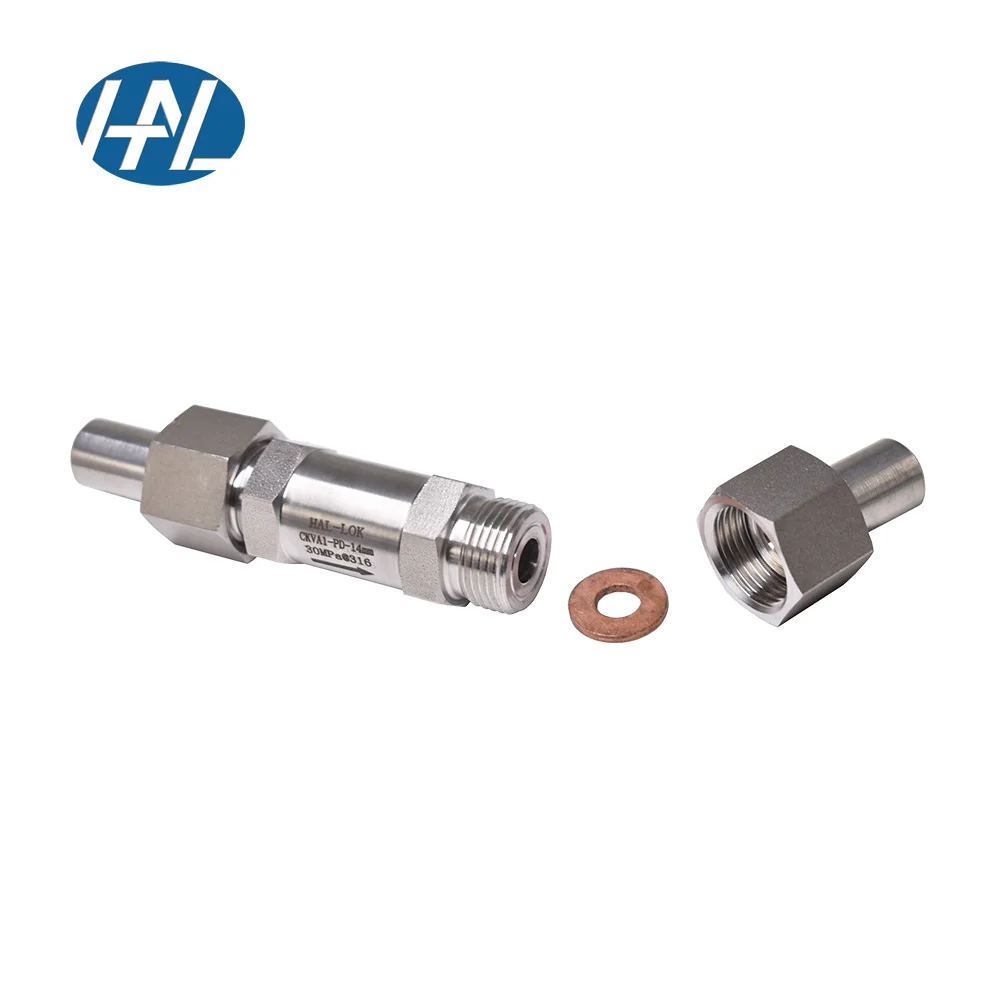 316 Stainless Steel Butt Welded Type Check Valve High Temperature High Pressure for Gas