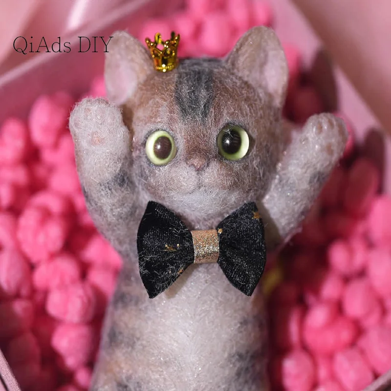 QiAds Cute Pet Handmade DIY Cute Pinch Le Rainbow Cat Stress Relief High Order Release Girl Cute Cat Toy