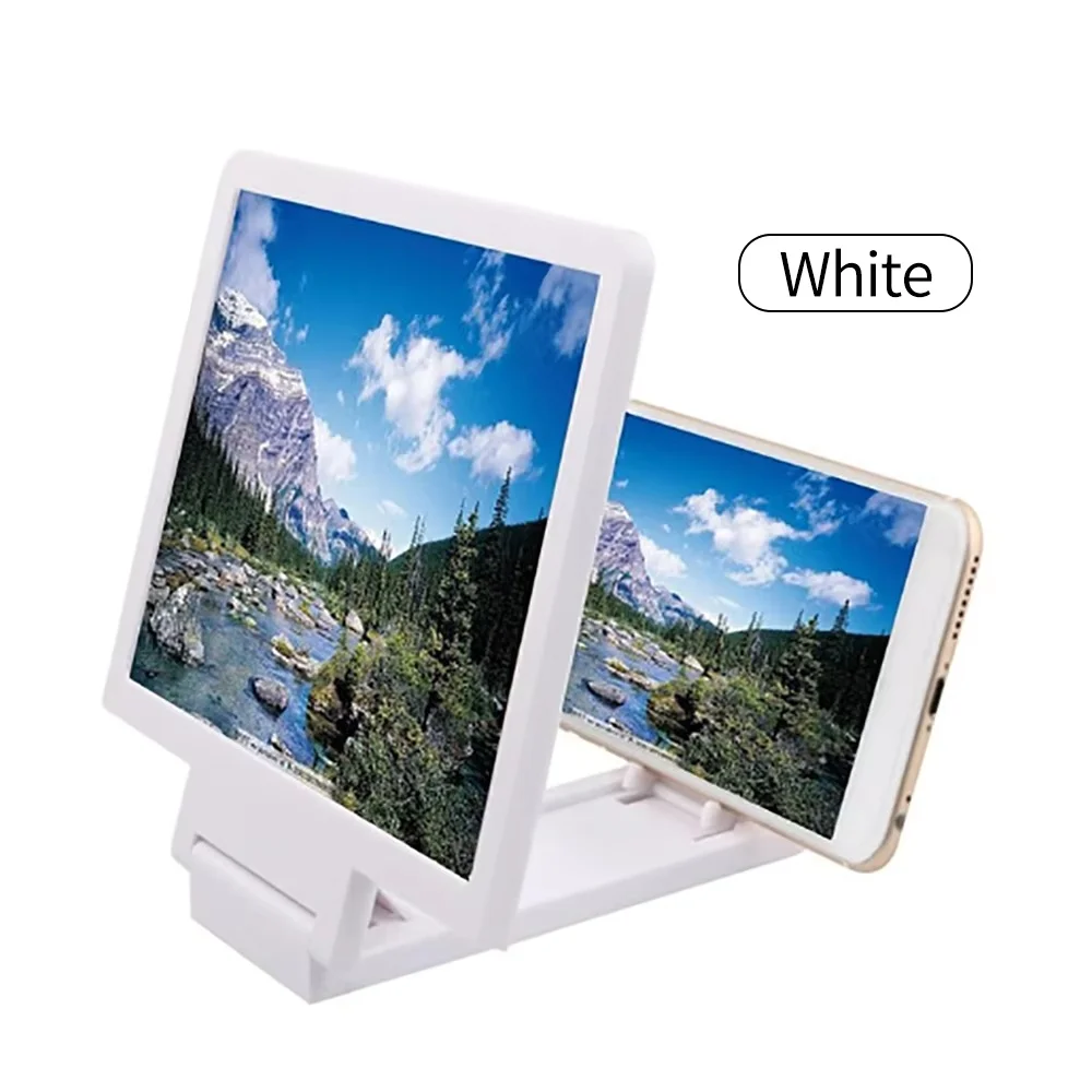 Mobile Phone Screen Magnifier Eye Protection Monitor 3D Video Screen Magnifier Folding Magnifying Extension Stand