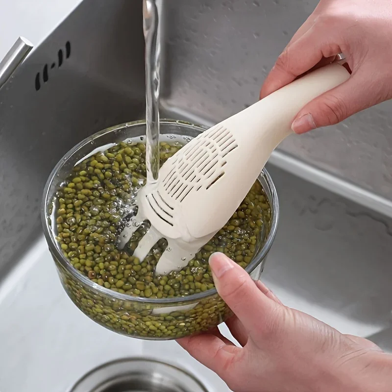 1pc Rice spoon, rice washing machine, does not harm or wet hands, household rice spoon