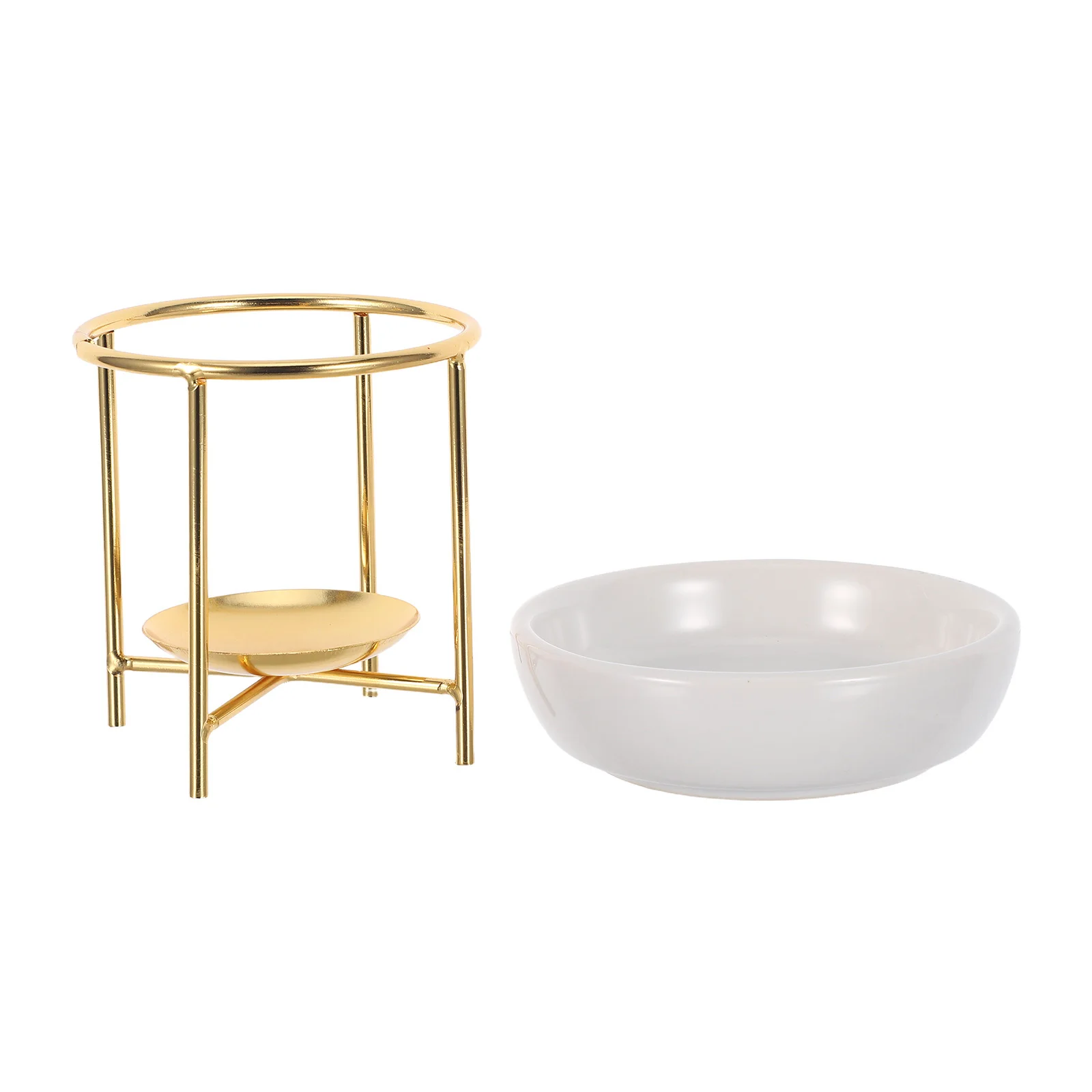 الفولاذ المقاوم للصدأ الشمع النفط الموقد أربعة أرجل الروائح Tealight حامل الشمع تذوب دفئا الناشر المنزل