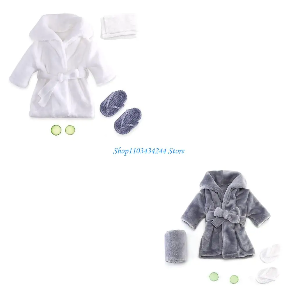 

Халат для новорожденных, банное полотенце, ломтики огурца, реквизит для детской фотографии