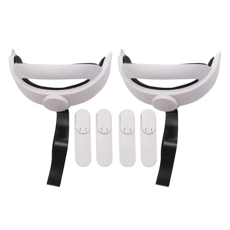 

Стильная повязка на голову 2X VR для Oculus Quest 2, ремешок Elite, регулируемая часовая ручка, нескользящий ремешок на голову, аксессуары VR