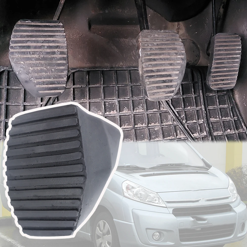 Car Clutch Brake Foot Rubber Pedal Pad Cover For Citroen Jumpy G9 2007 2008 2009 2010 2011 2012 - 2016 Dispatch Peugeot Expert