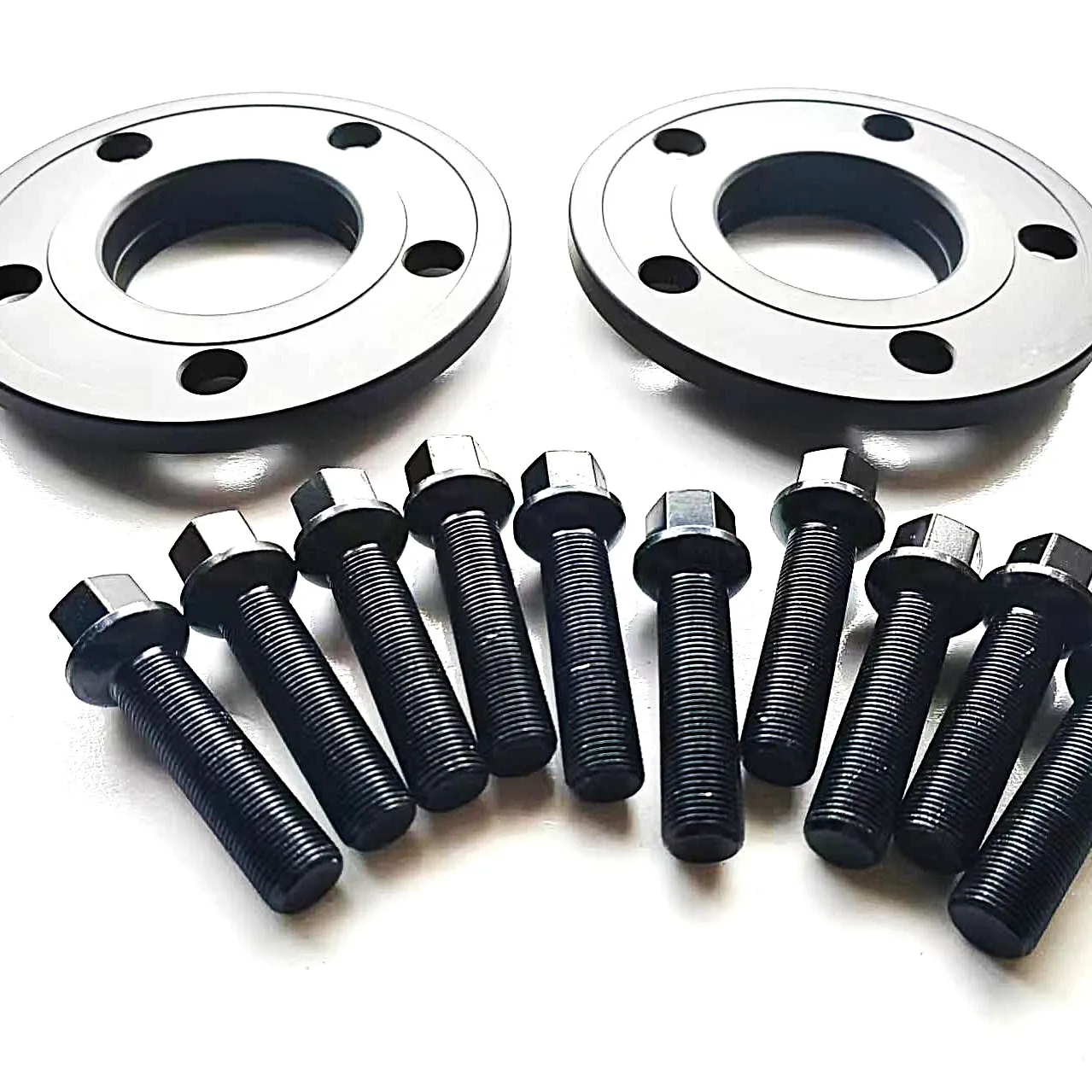 

2pcs 15MM 5x4.4'' 5x112 Wheel Spacers with Long Thread 15x1.25 Ball Type Bolts for Mercedes Benz GLS High Quality 66.6mm Centric