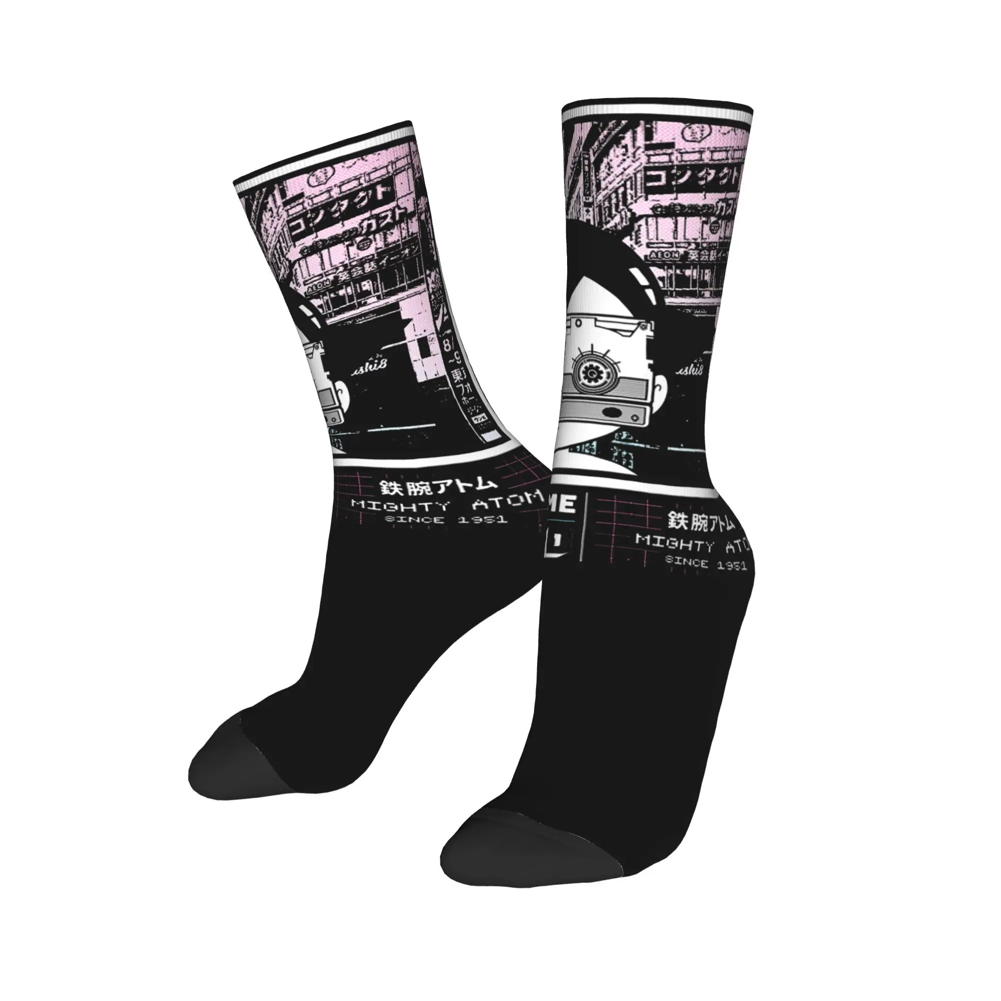 Astro Boy Astroboy Socks Men Women Polyester Cartoon Manga Socks Novelty Spring Summer Autumn Winter Middle Tube Socks Gift