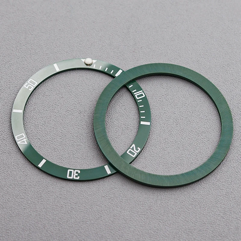 38 mm X 31.5 mm Flat Ceramic Bezel Inserts Replacement Bezels Multiple Color Options for SKX007 SKX009 SRPD Case Spare Parts