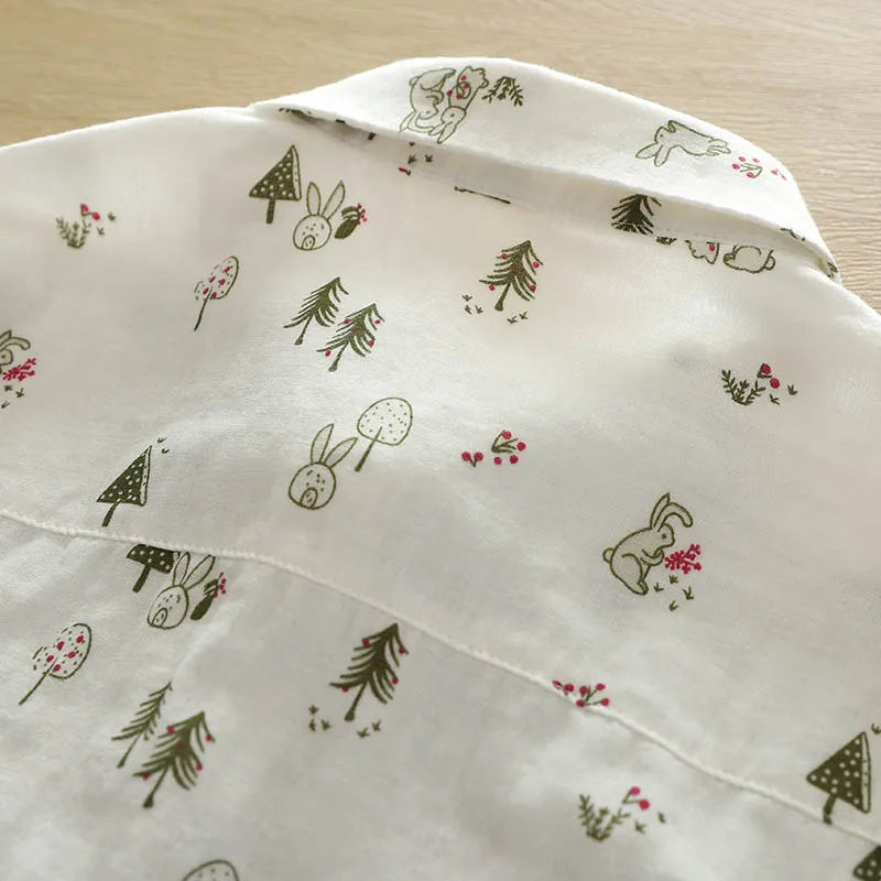 Cotton Shirt for Women All-Match Bottom Tops Long Sleeve Single Breasted Turn-Down Collar Female Blouse New Autumn Winter S005