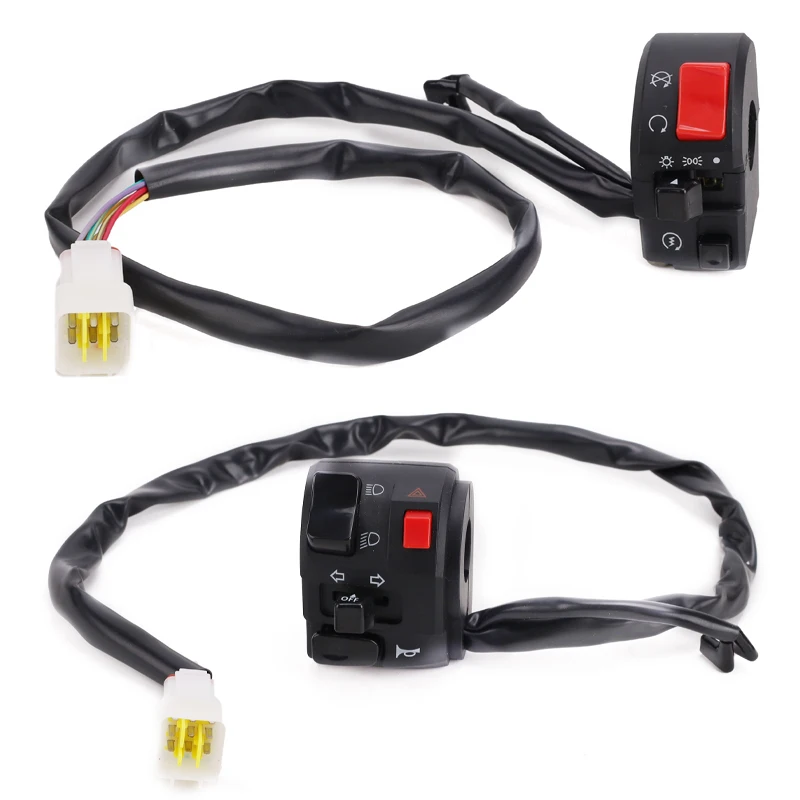 Universal 22mm Motorcycle Switches Motorbike Horn Button Turn Signal Electric Fog Lamp Light Start Handlebar Controller Switch image 2