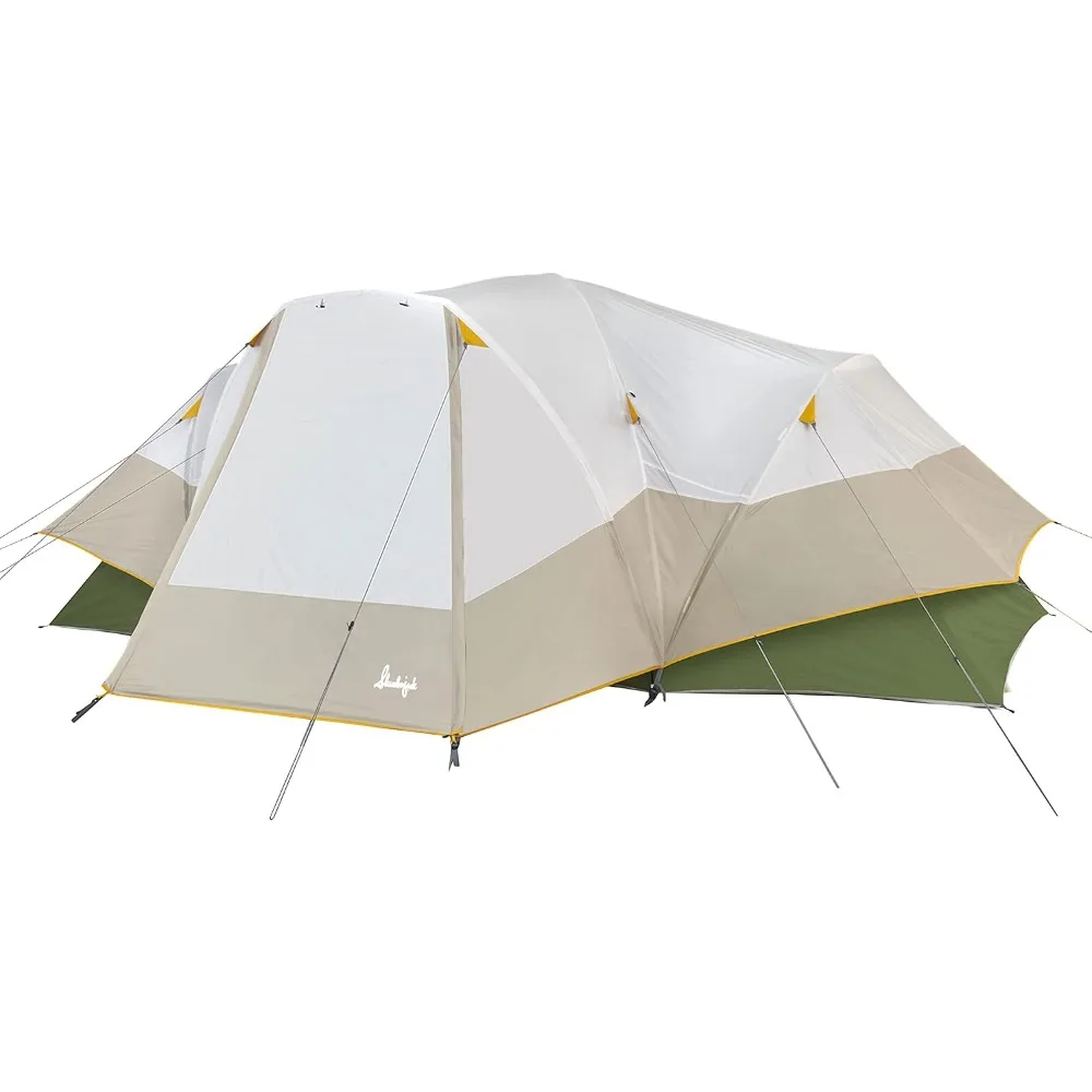 

Aspen Grove 8 Person Hybrid Dome Family Camping Tent with 2 Rooms, Room Divider, Separate Entries, Full Fly, and Vestibule Stor