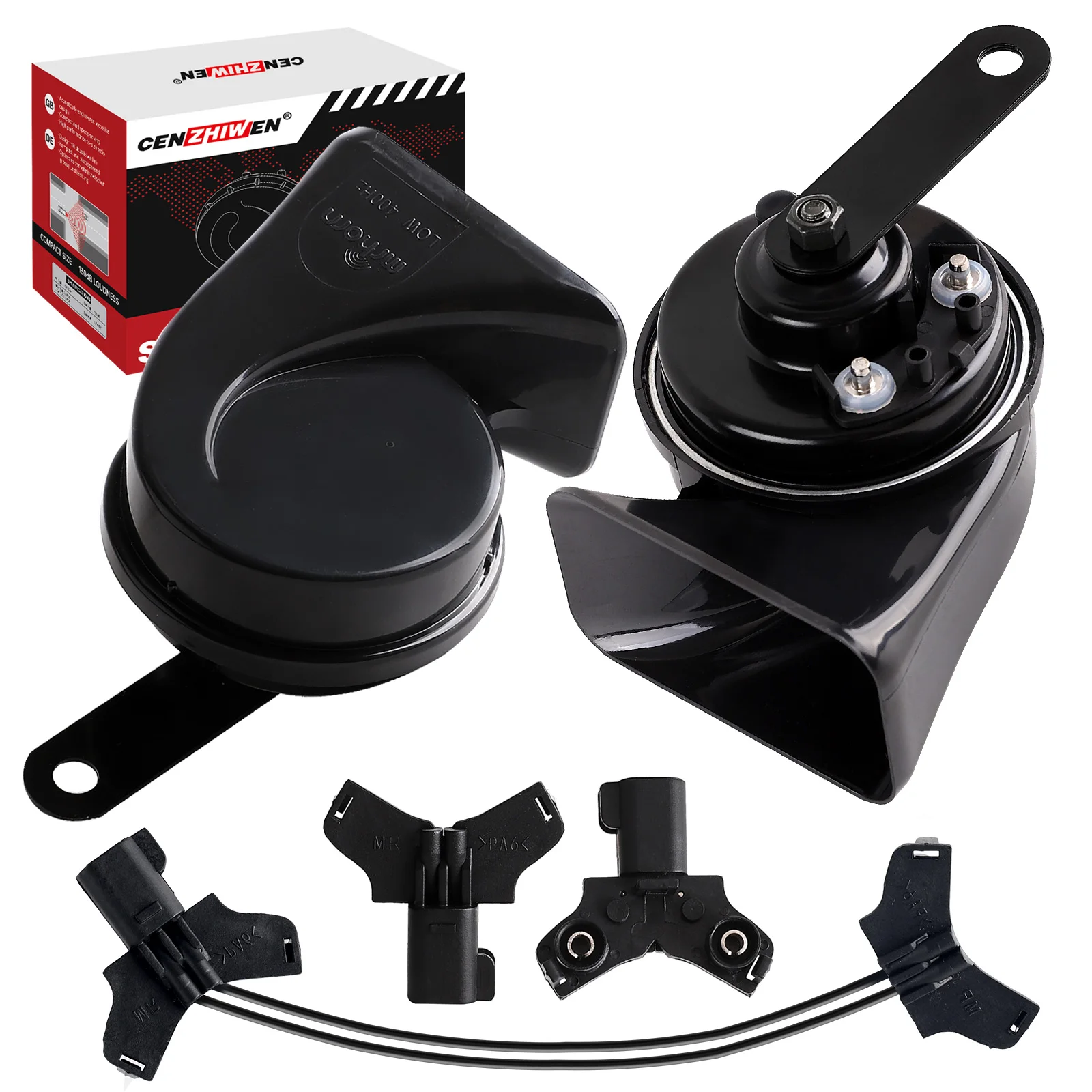 

Car Horn 12V Snail Horn High/Low Tone Loud Waterproof Plug and Play No Wiring Cutting for Ford Focus Vehiecles 1 Year Warranty