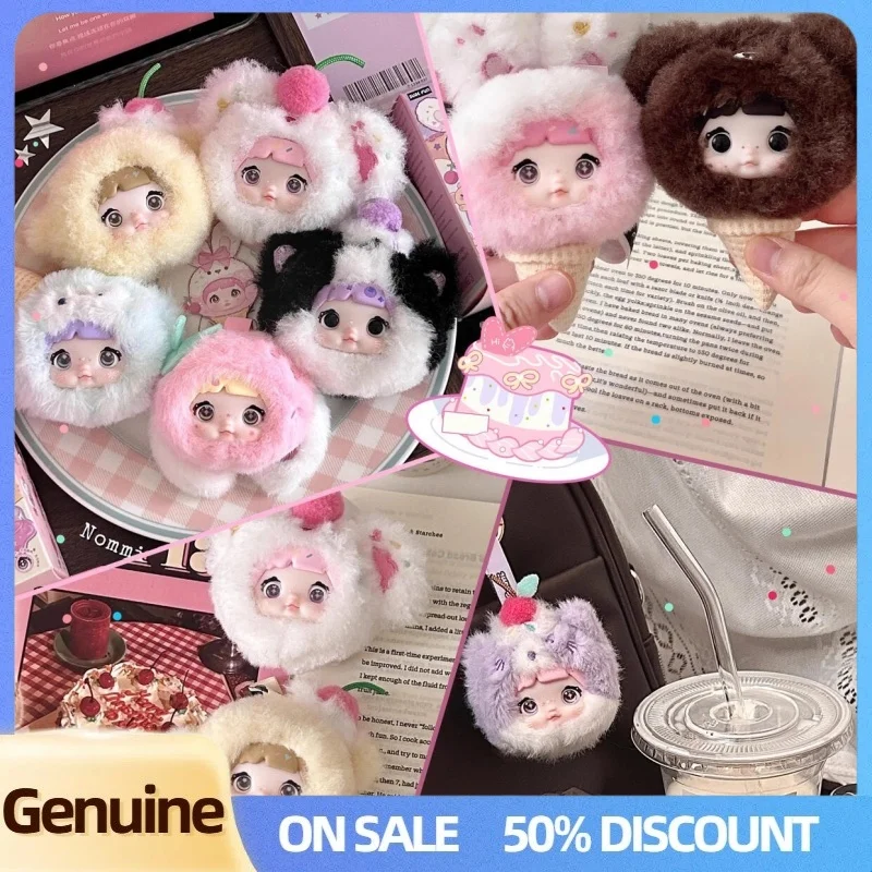 

New Genuine Nommi Sweetness 100% Series Blind Box Plush Bag Pendant Doll Girls Mystery Box Vinyl Face Birthday Surprise Gift