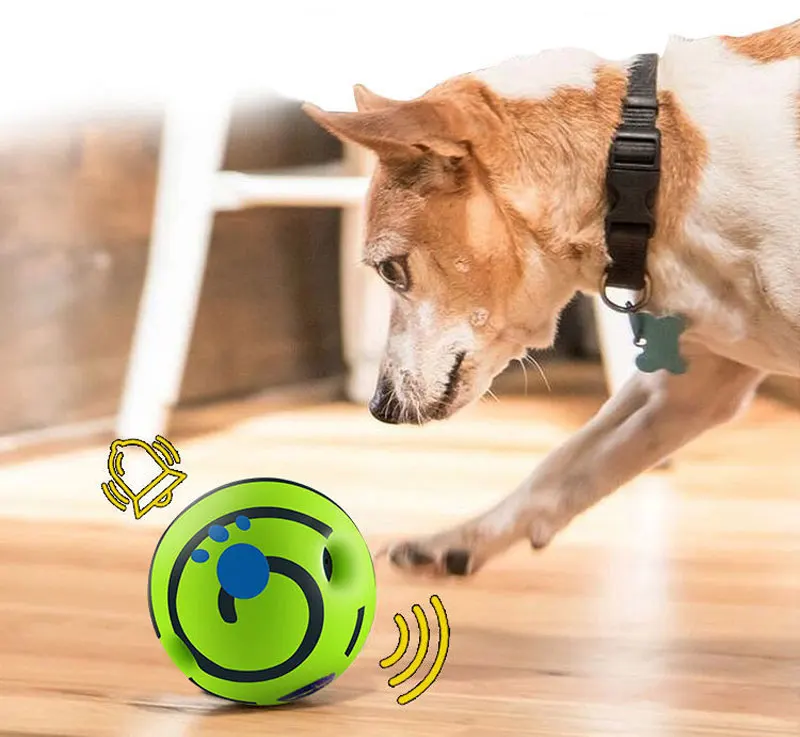 Wobble Wag Giggle Glow Ball, interaktives Aufmerksamkeitsspielzeug für Hunde, lustiger Giggle-Sounds-Ball, wenn gerollt oder schüttelt ist für den Spaß von Hunden – Detail 5