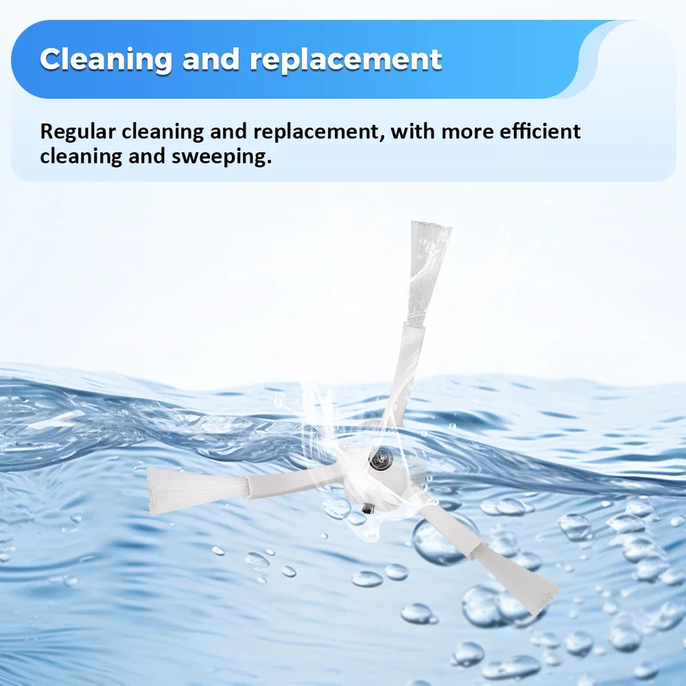 Для Xiaomi Замена боковой щетки для Roborock S50 S51 S55 S6 S60 S6 Pure S6 MaxV S5 Max E25 E35 Аксессуары для робота-пылесоса