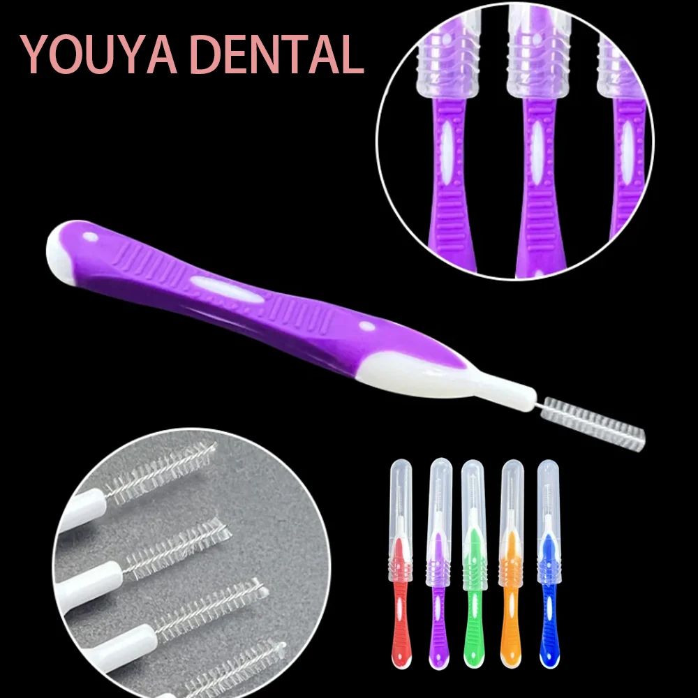 

5Pcs/Pack I-Type Orthodontic Dental Interdental Brush Ultra-Fine Correction Massage Tool Orthodontic Oral Hygiene Tooth Brush