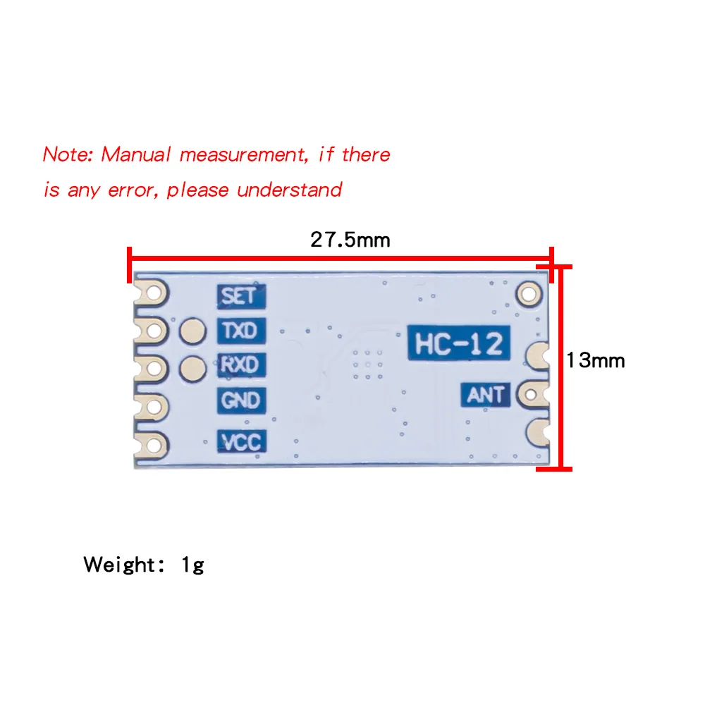 433Mhz SI4463 HC-12 Wireless Serial Port Module 1000M Replace Bluetooth Original