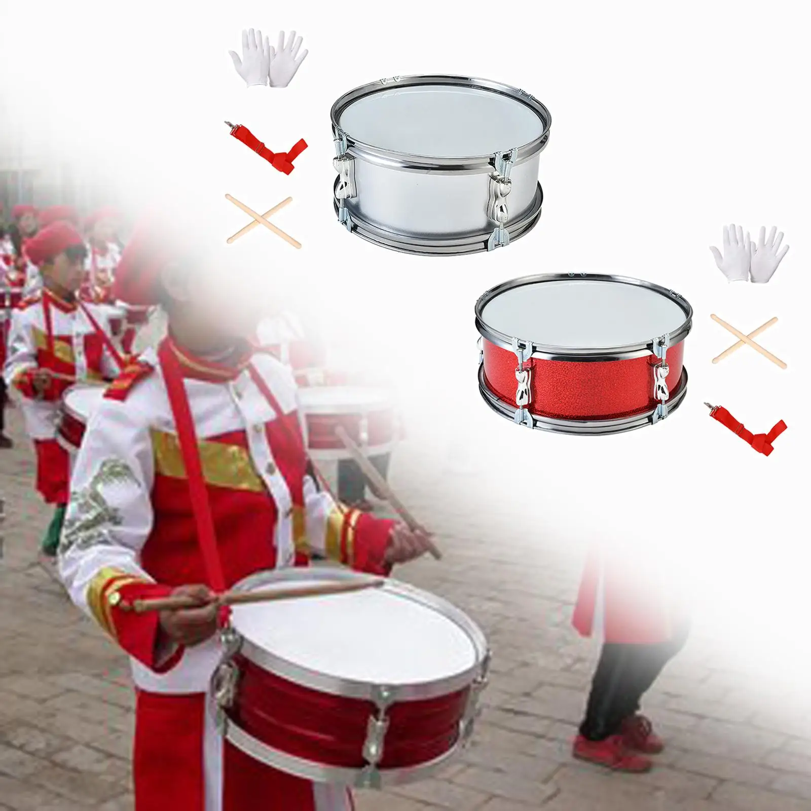 11inch Snare Drum Percussion Instrument for Girls Beginners Birthday Gifts