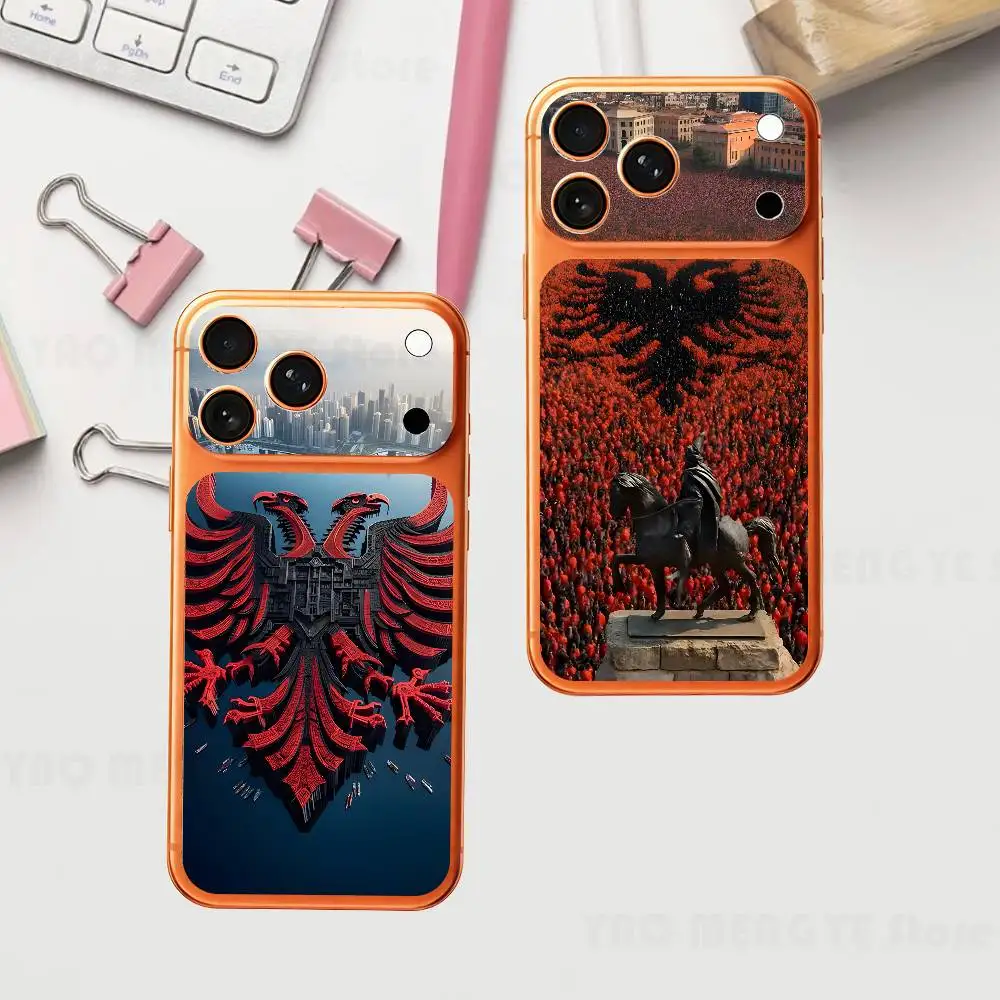 

Albanian Flag For IPhone 17 Pro ProMax Full Back Cover Decal Wrap Skin Rear Protective Sticker Film
