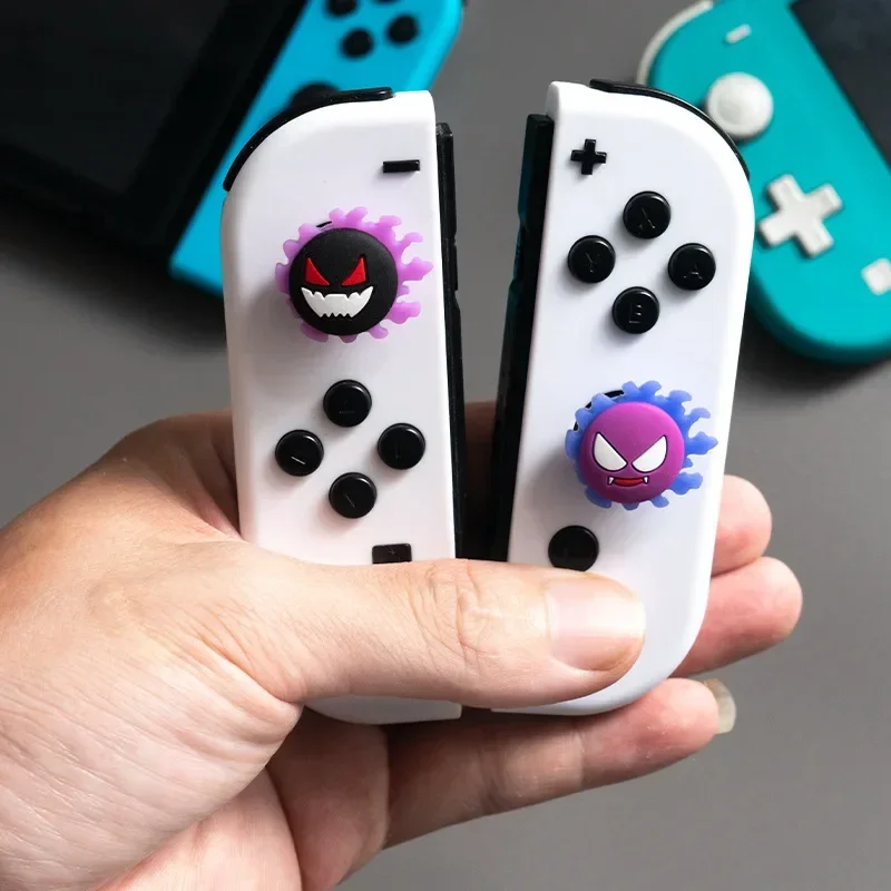 

Pikachus Anime Gastly Silicone Thumb Grip Cap Switch Lite Joystick Cap for Nintendo Switch NS Switch OLED Accessories Decorate