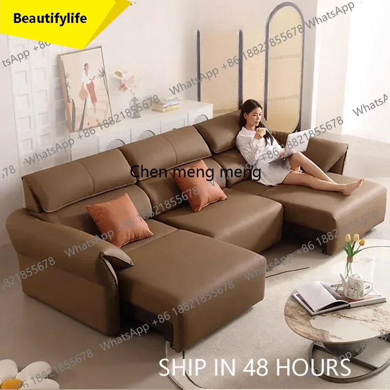 Modern Simple Electric Sofa Bed Nordic Luxury Dermis Living Room Reclining Sofas Pouf Modular Home Furniture Divano Letto