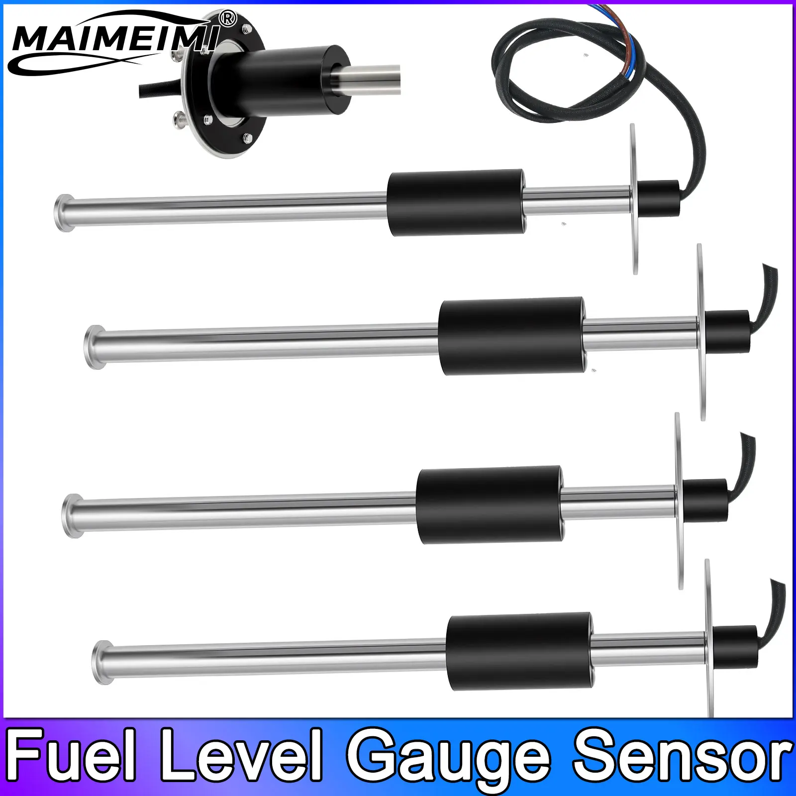 

240-33ohm Fuel & Water Level Sensor 100mm-550mm Water/Fuel Sending Unit Sensor With Fixing Screws for Car Boat 9-32V