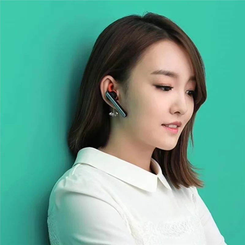 

-ABAB Stealth Stereo Bluetooth Earphones Business Office Bluetooth Earphones Car Intelligent Voice Navigation Headset