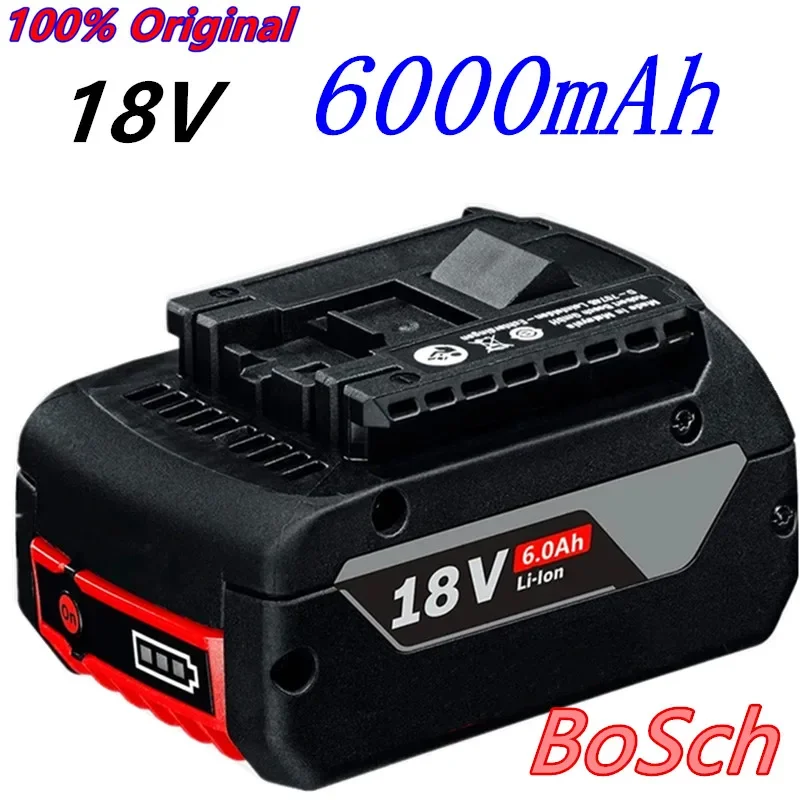 

100% Original 18V Batterie Für Bosch GBA 6,0 Ah Lithium-BAT609 BAT610G BAT618 BAT618G 17618-01 + ladegerät