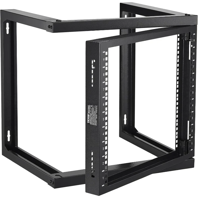 9U Server Rack,Wall Mount Network Rack for 19 Inch IT Equipment, Open Frame Rack for AV & Server Equipment, 18'' Deep