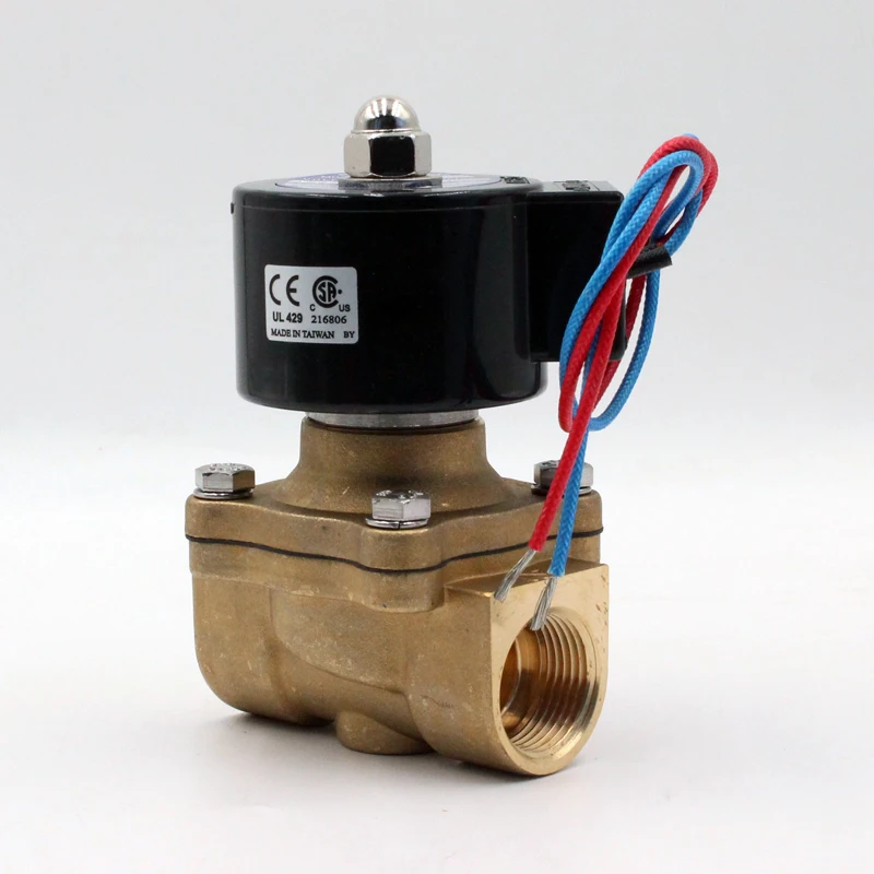 Normally Closed Forged Brass 12v 24v 220v DN20 3/4 Inch 20 MM Electric Solenoid Valve for Gas