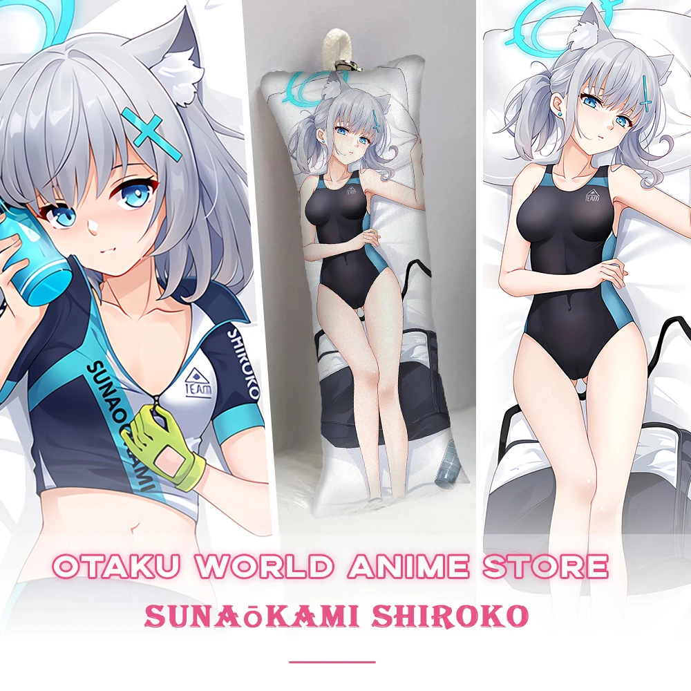 

Blue Archive Sunaokami Shiroko Dakimakura Anime Otaku 2-Side Printed Waifu Decor Hugging Body Pillow Case Cushion Pillow Cover