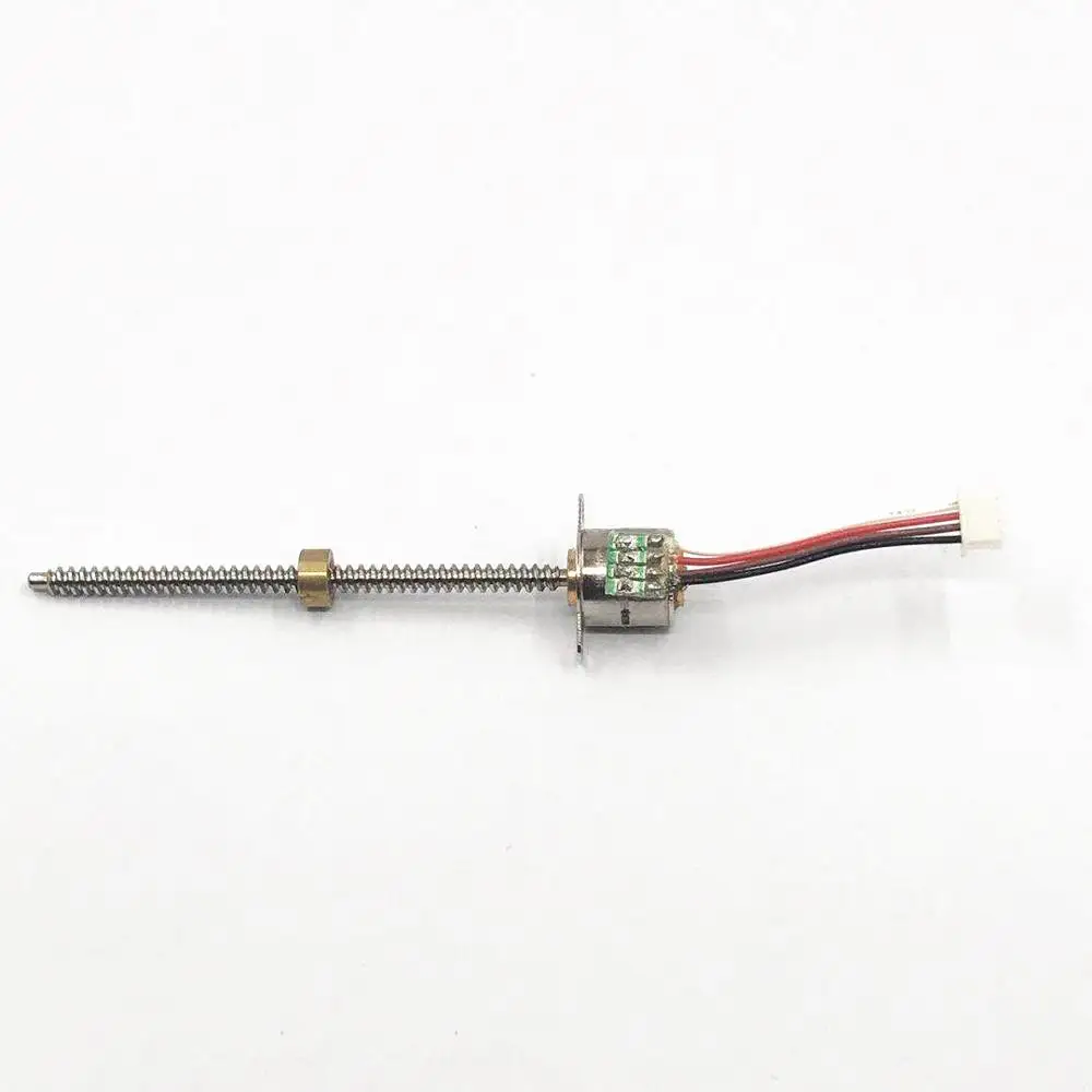 DC 5V Micro 10mm Captive Linear Stepper Motor 2-phase 4-wire Precision Long Linear Lead Screw Nut Slider 50mm Stroke 18 Degree