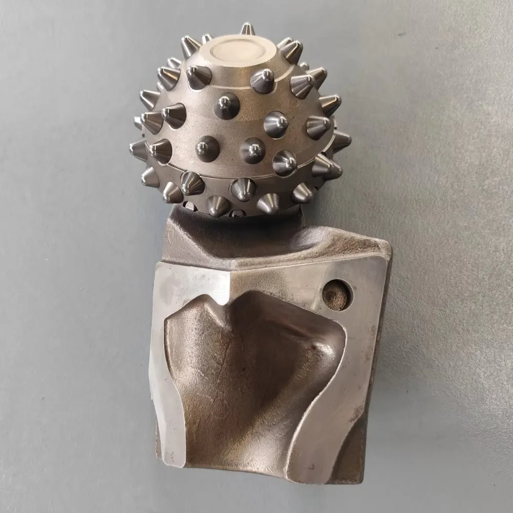 A Triangular Rock Drill Bit Is Used in A Single-roll Conical Cutter for Basic Rotary Drilling
