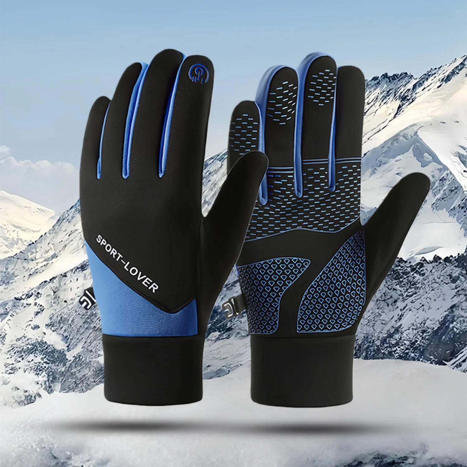 

2026 New Cycling Gloves Spring Warm Thickened Mittens for Cycling Camping Hiking Outdoor Sports Full Finger Touchscreen Gloves