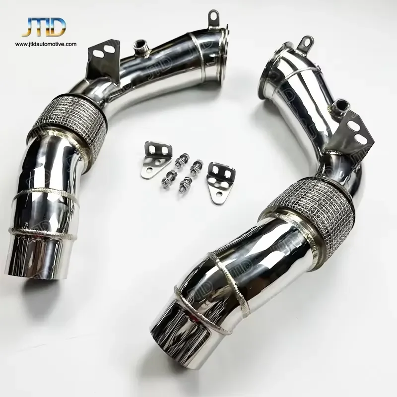 JTLD Hot Sale Performance Stainless Steel Racing Exhaust Downpipe for BMW M5 F10