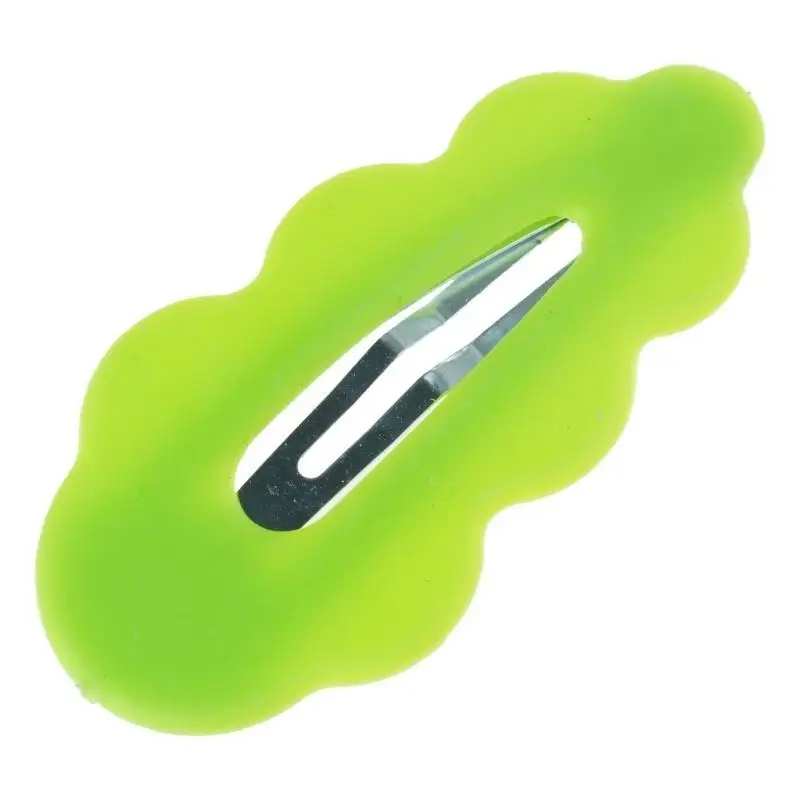 A52E Girl Flat Clip Hairpin Barrettes Unique Colorful Cloud Clip for Women Girl